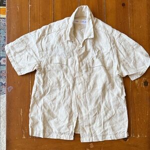 Zara Boy’s Beige Short Sleeve Shirt